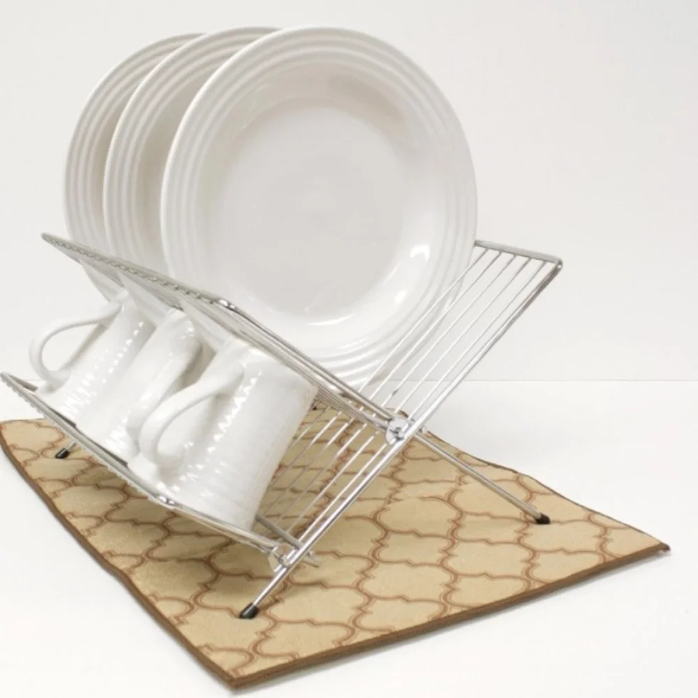 Ritz Dish Drying Mat Ultra Absorbent, Trellis Pattern - Reversible - Kitchen,